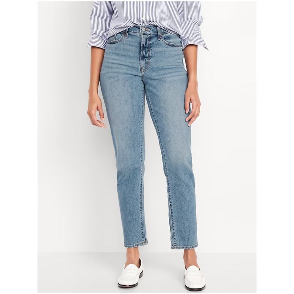 Old Navy Higher High-Waisted O.G. Straight Jeans